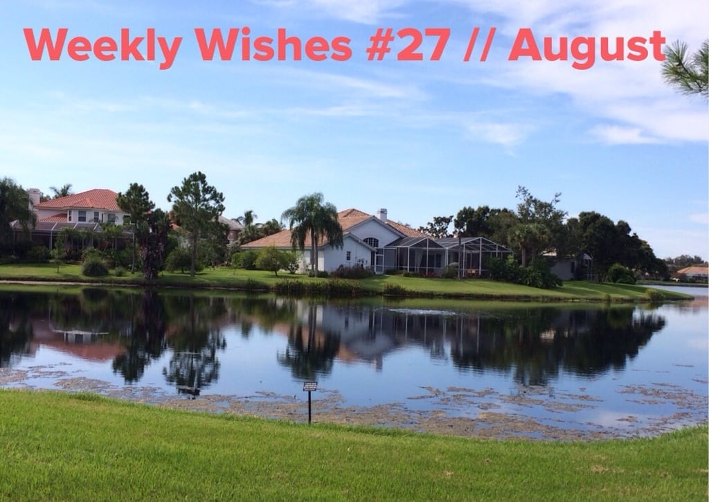 Weekly Wishes #27 // August Goals